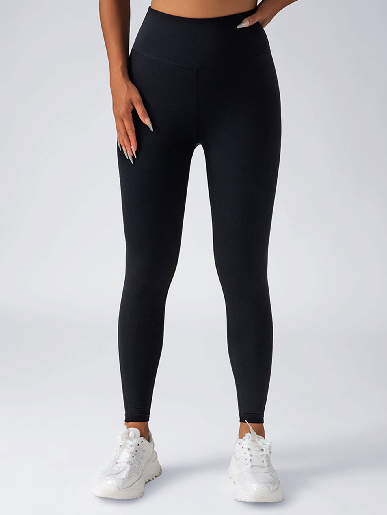 2 Pack High Waist Yoga Pants With Pockets, Tummy Control Workout Running Yoga Leggings For Women