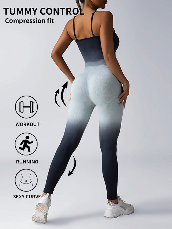 Seamless Ribbed Coverall Jumpsuit