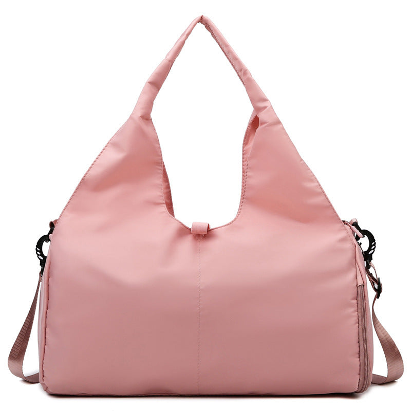 Fitness Travel Duffel – Dry/Wet Separation Bag for Women with Yoga Mat Strap