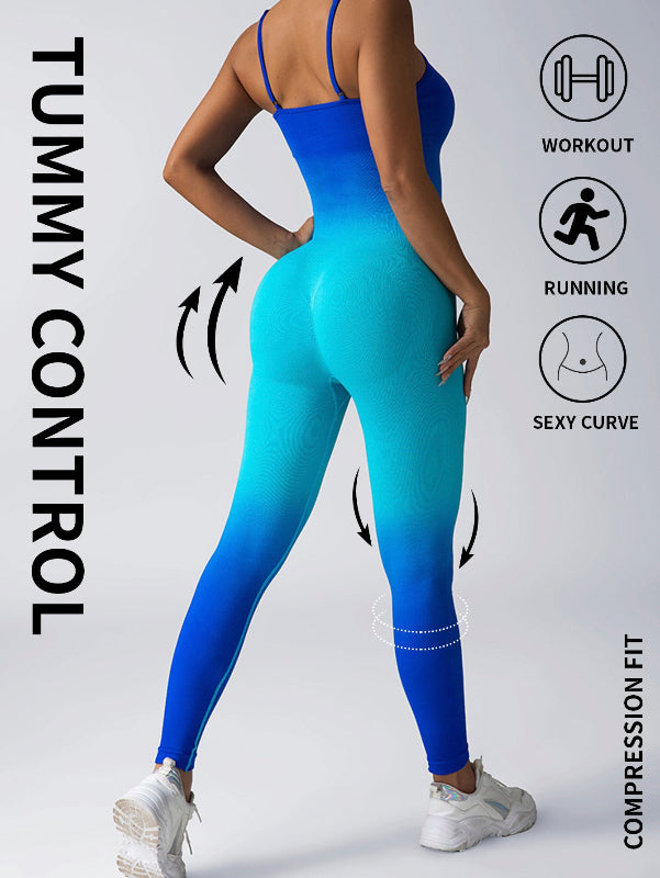 Seamless Ribbed Coverall Jumpsuit