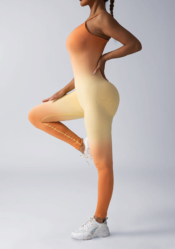 Seamless Ribbed Coverall Jumpsuit