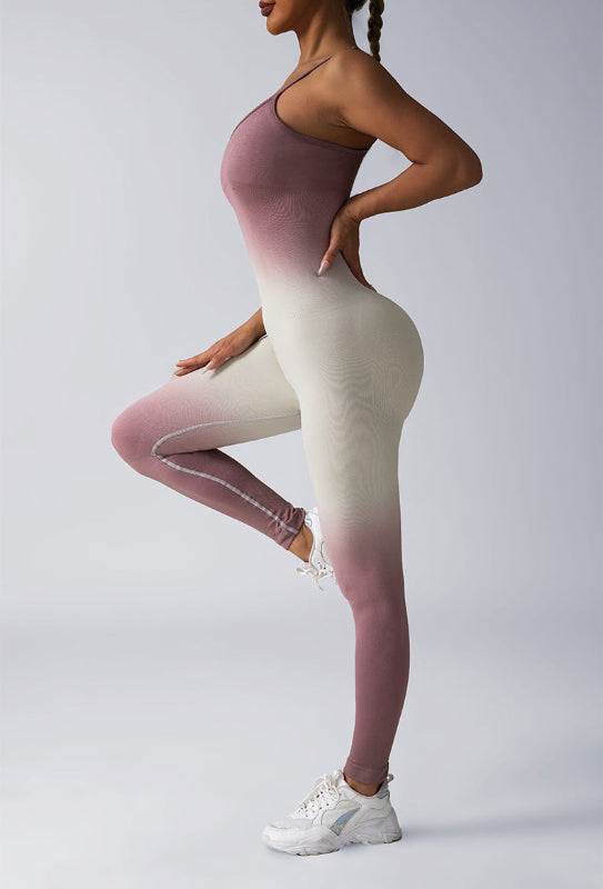 Seamless Ribbed Coverall Jumpsuit