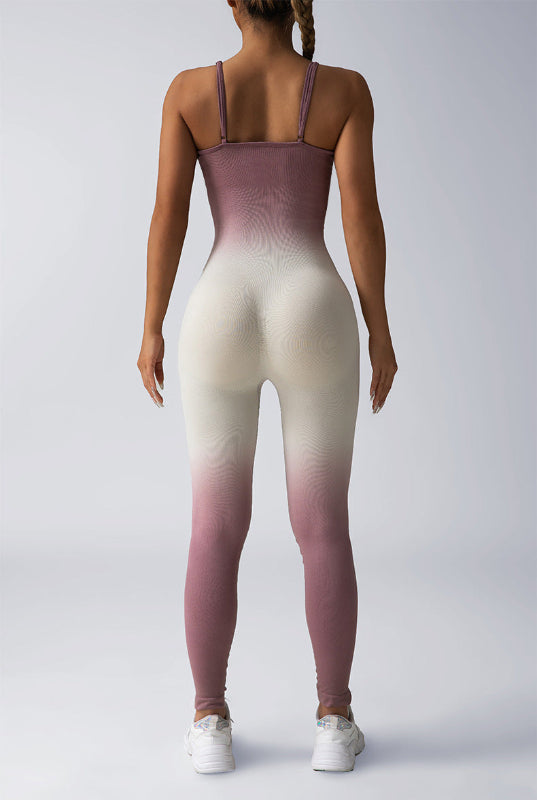 Seamless Ribbed Coverall Jumpsuit
