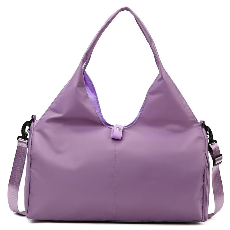 Fitness Travel Duffel – Dry/Wet Separation Bag for Women with Yoga Mat Strap