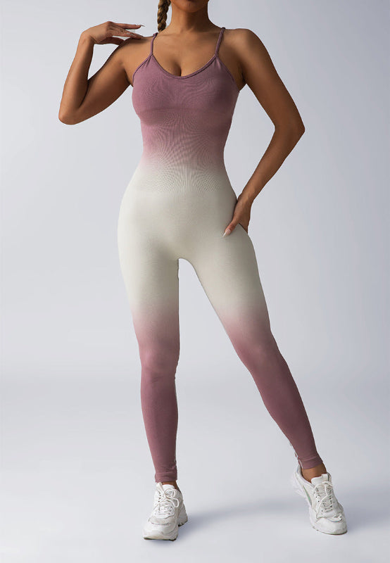 Seamless Ribbed Coverall Jumpsuit