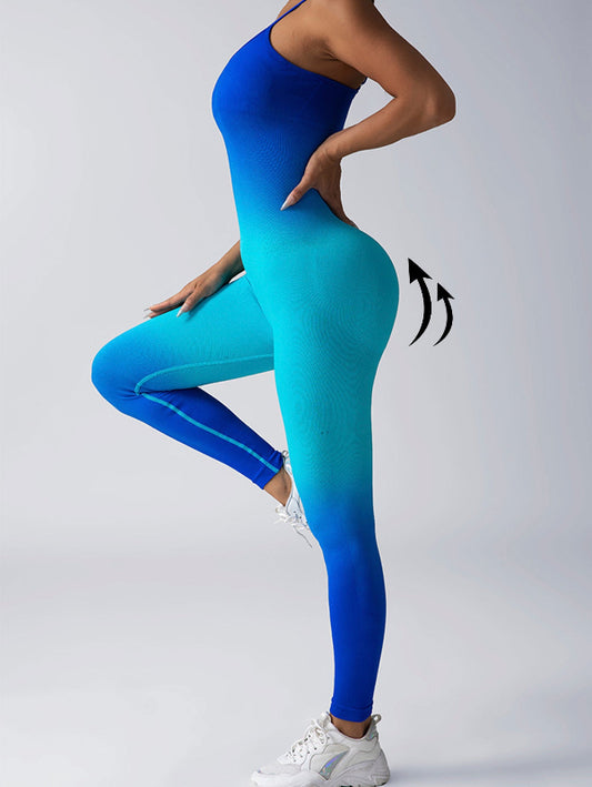 Seamless Ribbed Coverall Jumpsuit
