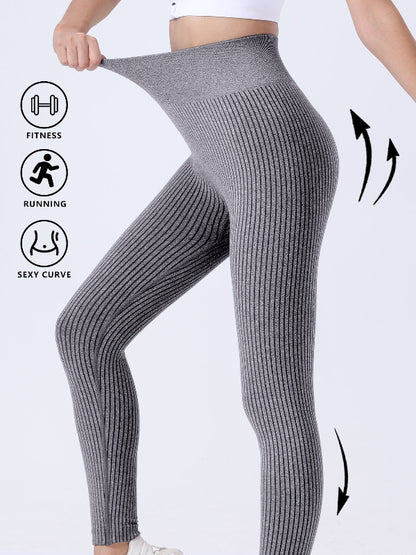 Ribbed High-Waisted Leggings