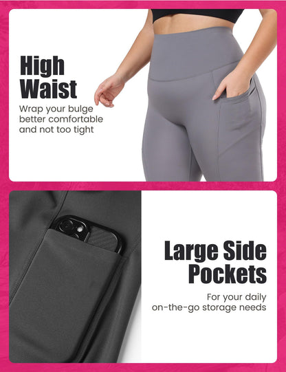 Cropped High-waisted Leggings with Pockets