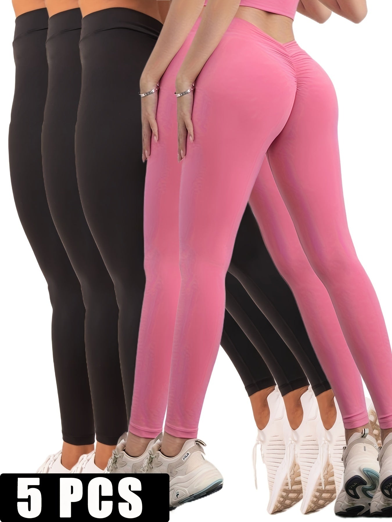 Five Pack - High-Waisted Yoga Leggings