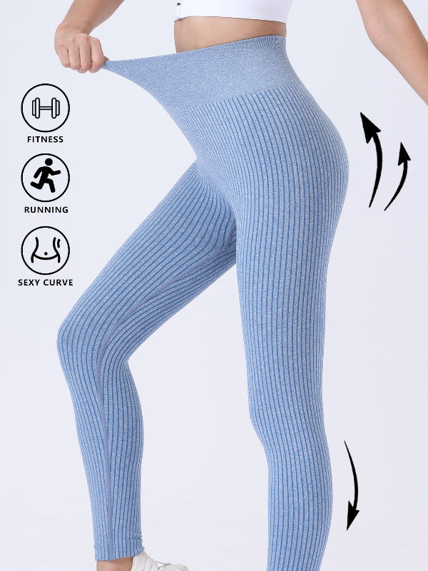 Ribbed High-Waisted Leggings