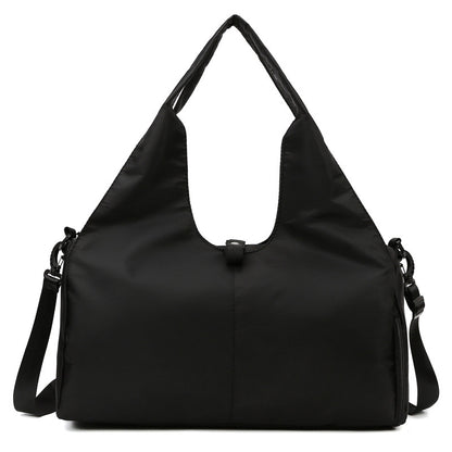 Fitness Travel Duffel – Dry/Wet Separation Bag for Women with Yoga Mat Strap